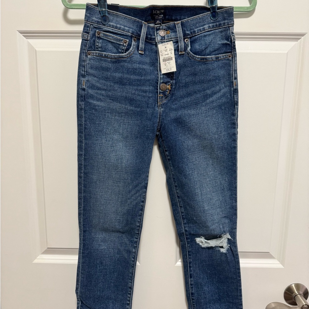 J.Crew Cropped Distressed Jeans – Size 26